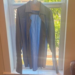 Calvin Klein Sky Blue Lightweight Shirt Jacket